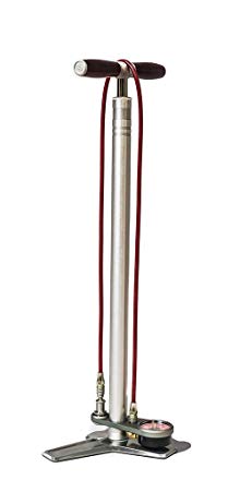 SILCA SuperPista Ultimate Floor Pump Brushed Silver, 160psi