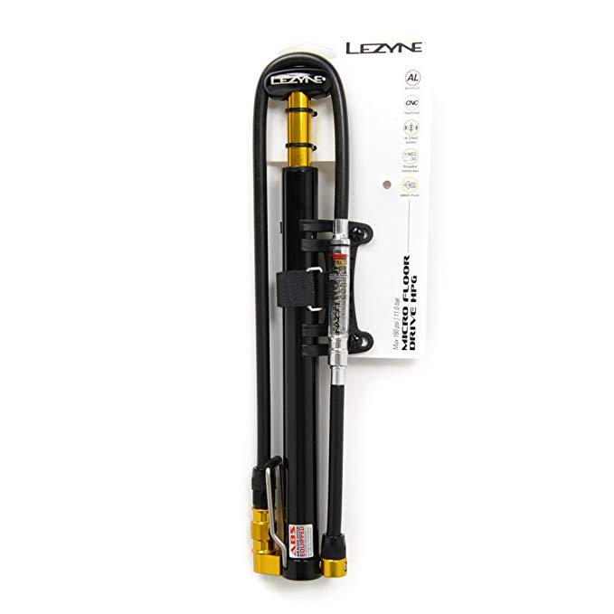 Lezyne MICRO FLOOR DRIVE HPG BLACK/HI GLOSS