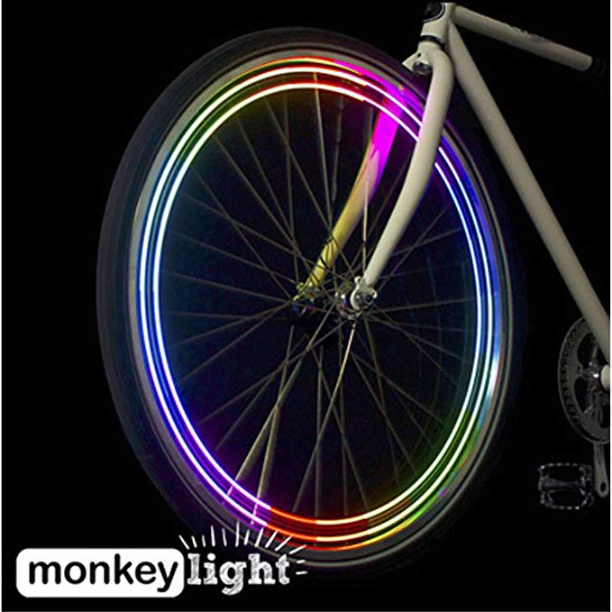 Monkey Light M204-40 Lumen, 4 Ultrabright Full-Color LED Bike Wheel Light - Waterproof Ultra-Durable