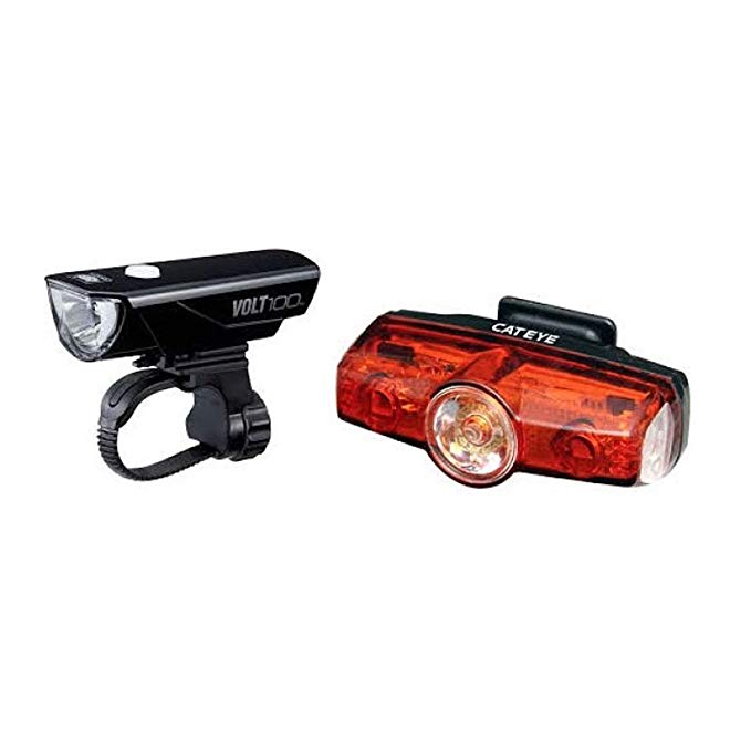 CAT EYE - Volt 100 Rechargeable Headlight and Rapid Mini Rear Bike Light