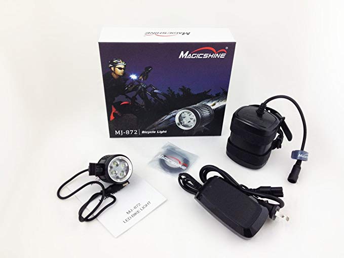 MagicShine MJ-872 1600 Lumen LED Cycling Bike Light With 6.6Ah Battery Pack (50% more capacity than the default battery)