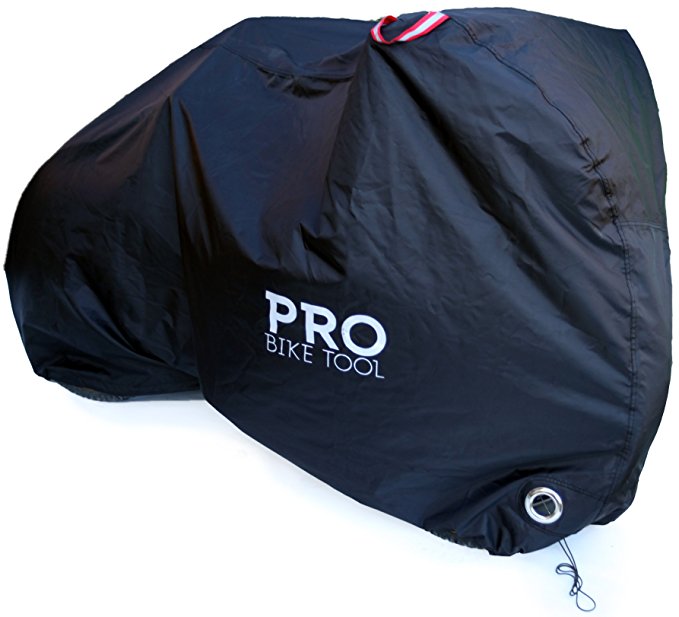 Pro Bike Cover for Outdoor Bicycle Storage - Large, XL & XXL - Heavy Duty Ripstop Material, Waterproof & Anti-UV - Protection from All Weather Conditions for Mountain & Road Bikes