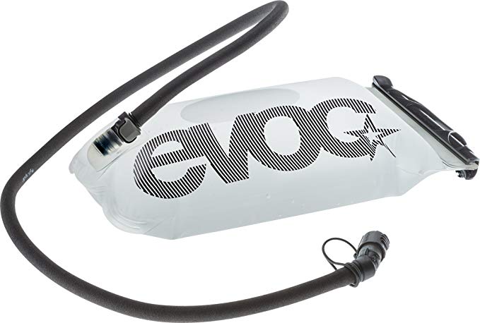 EVOC, Hydration Bladder, Hydration Bag, Volume: 2 Liter, Clear Bladder, with Black Insulated Tube