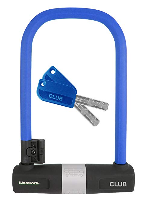 WordLock WLX Hex MatchKey Bike U-Lock, Assorted, 8-Inch