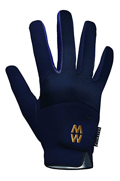 Macwet Men's & Women's 1 Pair Short Climatec Sports Gloves 8.5 Navy