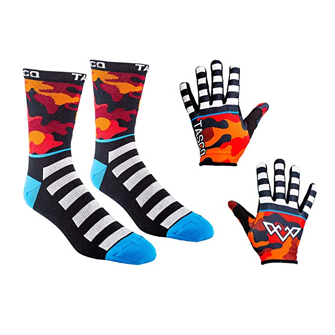 TASCO MTB Double Digits Glove & Sock Kit (Red Camo)