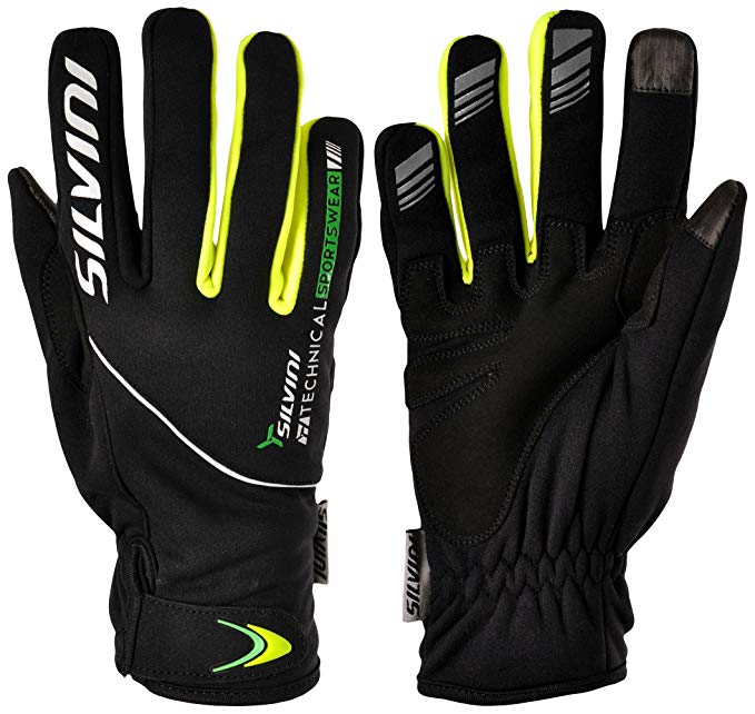 SILVINI Novelty Premium Winter Gloves for Cycling & Mountain Bike ORTLES Mens Cold Weather Softshell Gloves for Sports & Outdoors W/Anti-Slip Grip, Gel Padding – Windproof & Water Resistant