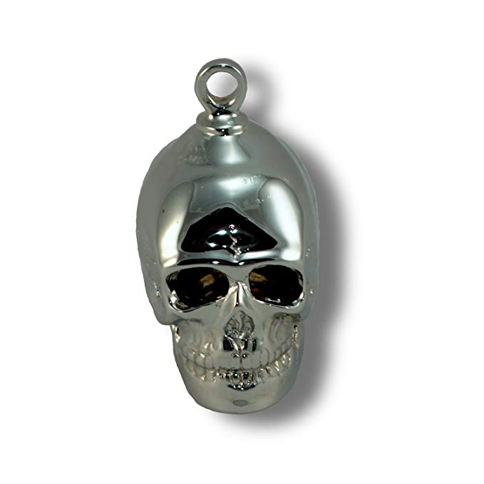 Sculpted Skull, Chrome Plated Brass Ride Bell #CB34