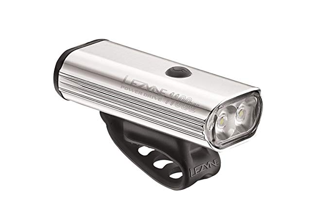 Lezyne Power Drive 1100 Polish Bike Light, Silver/Hi Gloss, One Size