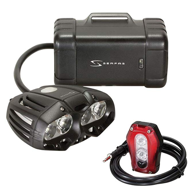 Serfas True Police Headlight/Taillight, Red Blink/Blue Blink