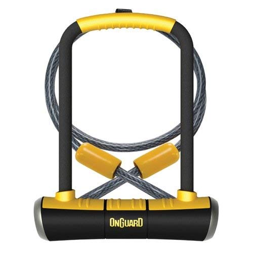 ONGUARD Pitbull DT-8005 Keyed Shackle Lock - Black, 11.5x23.0 cm