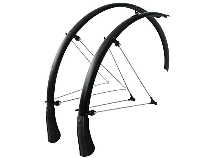 SKS Alley Cat Full Coverage Bicycle Fender Set - B35 for 700 x 20-28 (Matte Black)