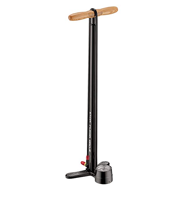 LEZYNE Steel Floor Drive Tall High Pressure Bicycle Floor Pump w/ABS-1 Pro Chuck