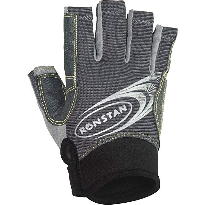 Ronstan Sticky Race Gloves w/Cut Fingers - Grey Small (54946)